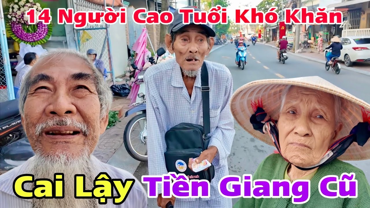 14 Người Cao Tuổi Khó Khăn Cai Lậy Tiền Giang Cũ Nhận Quà Cô 14 Ở Cồn Tân Phong | Khương Nhựt Minh