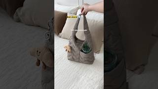 Tas Bahu Wanita Puffer Handbag Anti Air Shoulder Bag Multisaku Muat iPad Mini Ringan