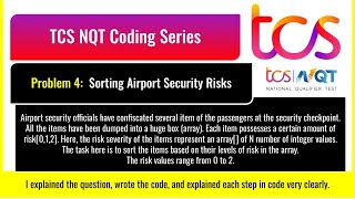 #tcsnqt #Coding #Challenge: #Sorting Airport Security Risks - #python #Code Explained Kumaruuu...!