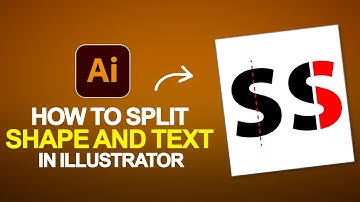 How to Split Shapes and Text in Illustrator | Illustrator Beginner Tutorial