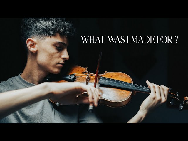 Billie Eilish - What Was I Made For? Violin Cover by Nasif Francis class=