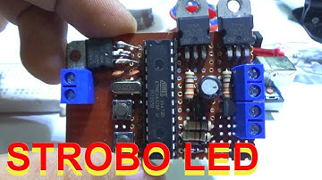 LED COB Flash Strobo Atmega 328P