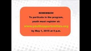2015 Y.O.U Summer Youth Employment Program