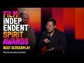 EVERYTHING EVERYWHERE ALL AT ONCE wins BEST SCREENPLAY at the 2023 Film Independent Spirit Awards.