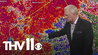 Radar confirmed tornado reported in Lonoke County, Arkansas