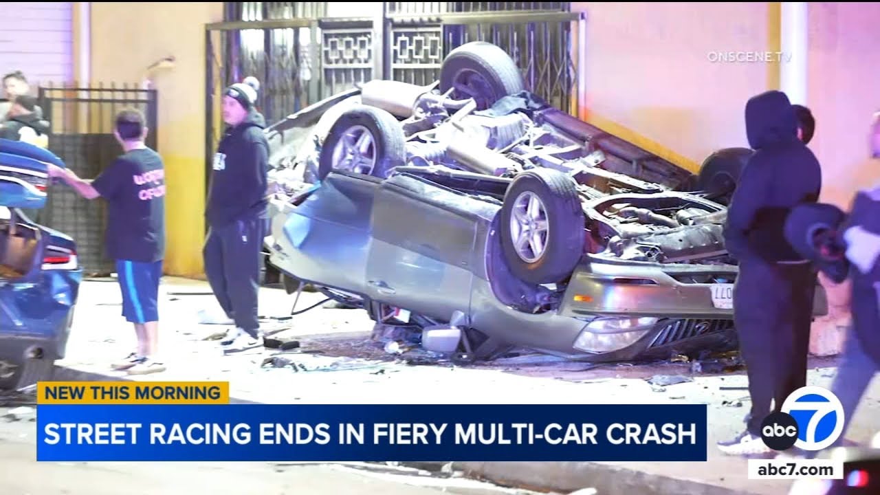 Street racing leads to 6-vehicle crash in South Gate, DUI suspect ...