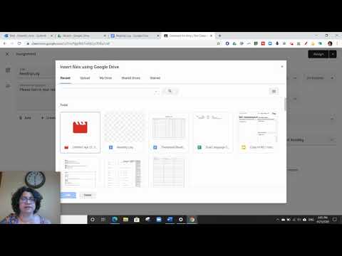 Add an electronic Reading Log to Google Classroom