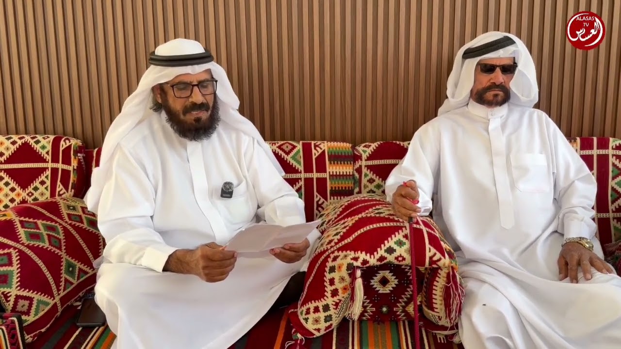 الشاعر فهد بن قحيفان الدوسري والمنشد ابو حاتم في عزبة مبارك بن ضابت