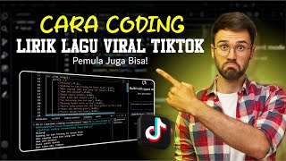 CARA BIKIN LIRIK LAGU BERJALAN VIRAL TIKTOK, PEMULA JUGA BISA || Python screenshot 4