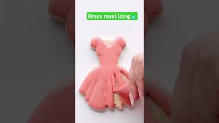 Dress royal icing?? art fun art cookies business cake partydress royalicing