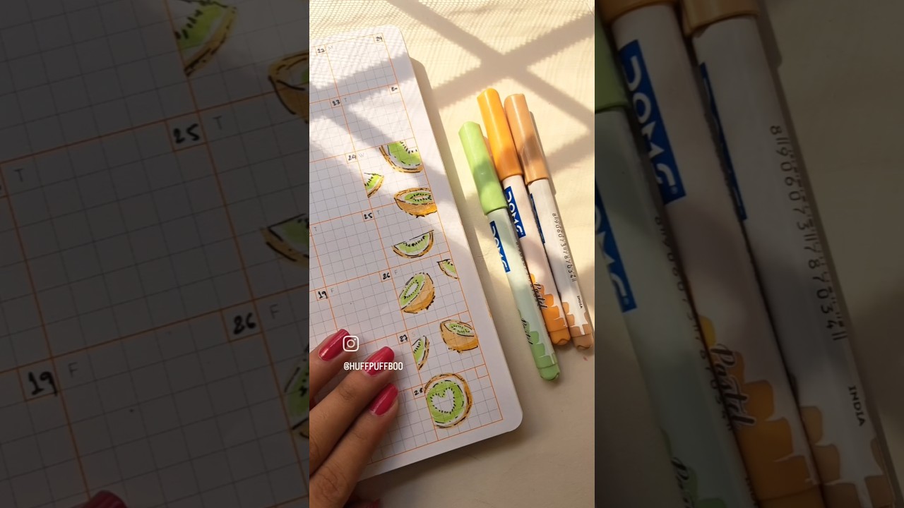 Bujo planner kiwi doodle 🥝