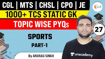 4:00 PM - All SSC Exams | Static Gk PYQs by Anurag Singh | (Sports Part-1)