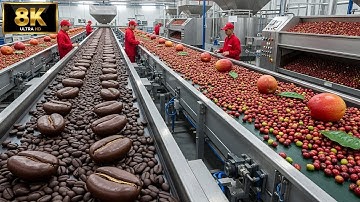 Inside a Modern Coffee Factory: From Fresh Beans to Your Favorite Brew (Full Process)