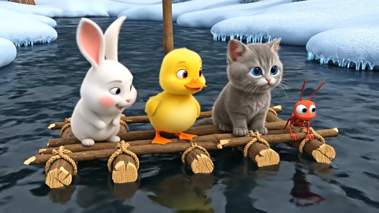 🐰🐥Roro, Dodo & Kiki: Build a Magic Raft for Andy the Ant 🐜