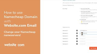 How To Change Namecheap Nameservers To Use Website.com Email Services
