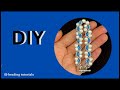 how to make a beaded bracelet. easy beading tutorial @beadingtutorials