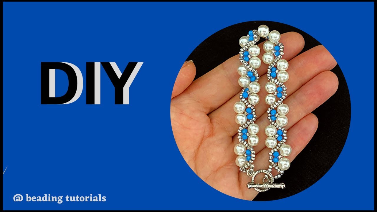 how to make a beaded bracelet. easy beading tutorial beadingtutorials