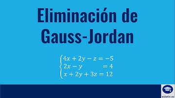 SISTEMAS DE ECUACIONES 3x3 - GAUSS JORDAN