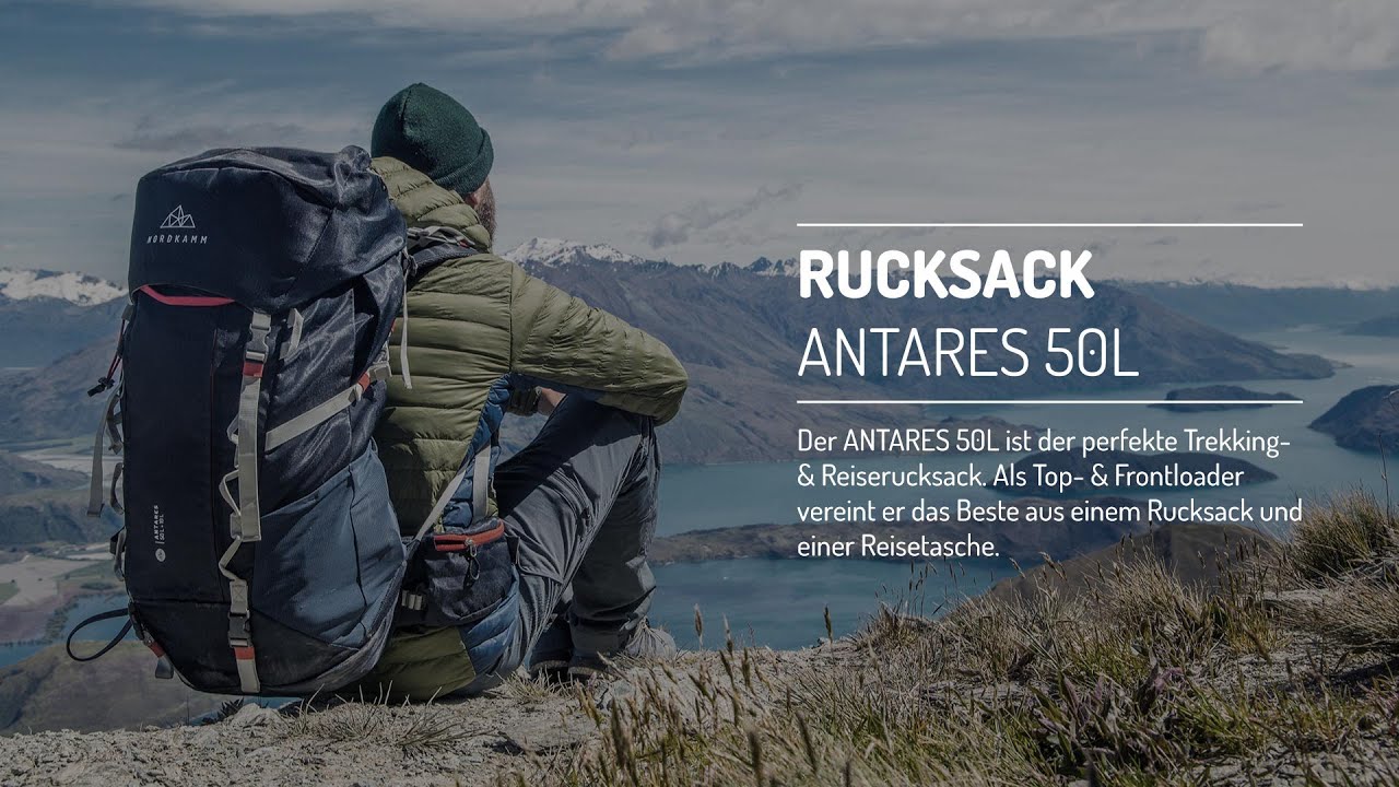 NORDKAMM ANTARES 50L + 10 Trekkingrucksack Backpackerrucksack