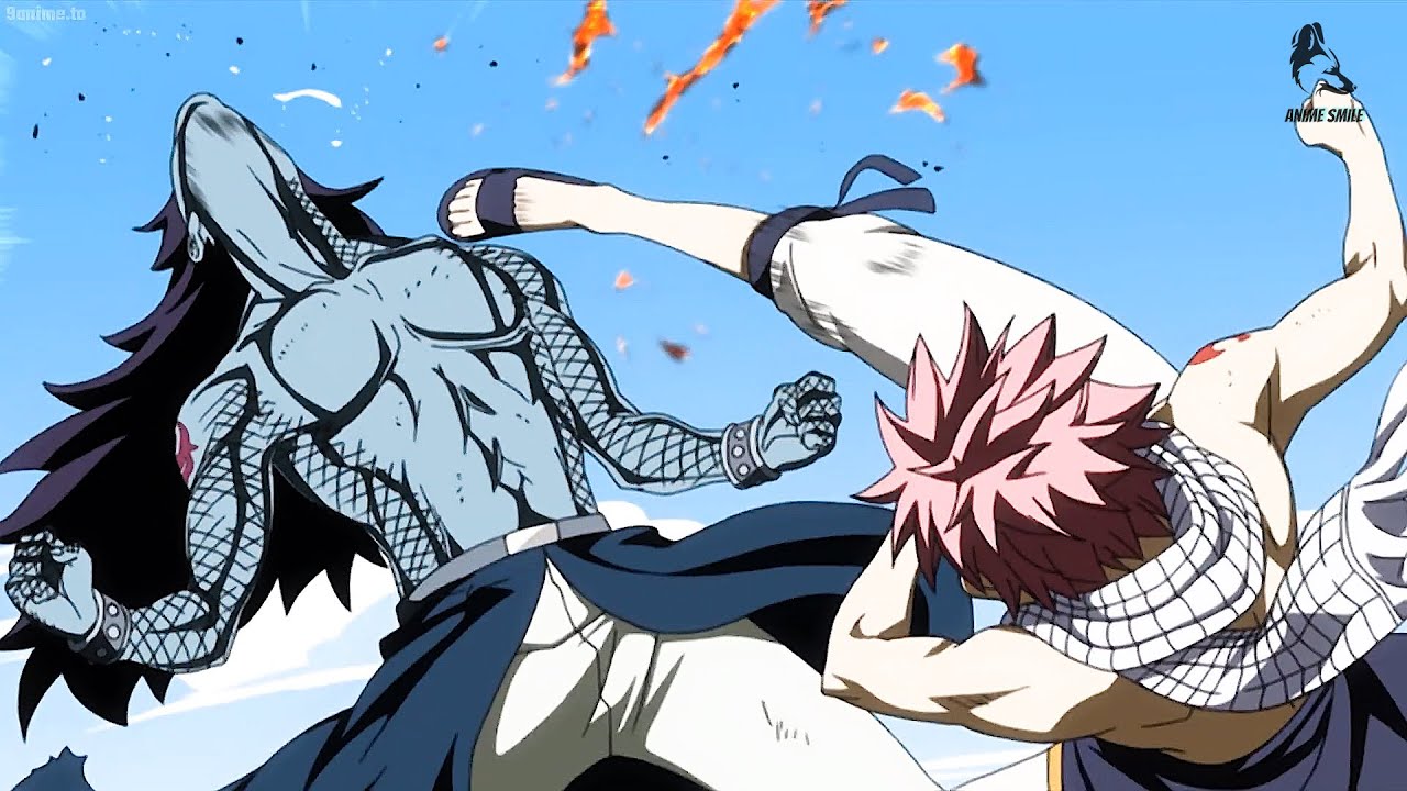 フェアリーテイル !!FAIRY TAIL -ナツはガジルを叩き、頭を上げること