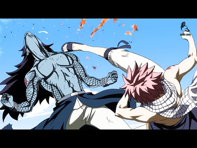 フェアリーテイル !!FAIRY TAIL -ナツはガジルを叩き、頭を上げること
