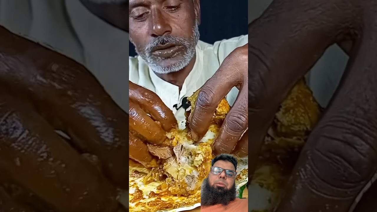 ASMR Eating Mutton Boti Curry Whole Goat Head Curry with Rice  Real Mukbang | OLD MAN EATING