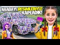 BABAMIN ARABASINI K POP RUMİ RESİMLERİM İLE KAPLADIM !! ELİF SİNEM DEV KIŞKIRTMA !! 
