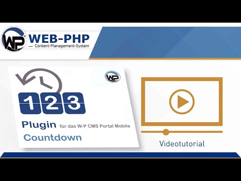 Countdown - Plugin für WEB-PHP CMS Portal Mobile - YouTube