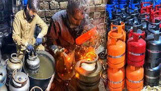 Process of Making Gas Cylinder || Factory Manufacturing Process