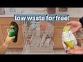 How to live ZERO WASTE FOR FREE! (25 free ways to live zero waste pt 4)