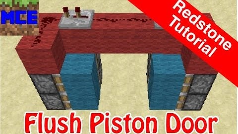 Flush Piston Door ( Jeb door ) with a hidden Redstone torch key TUTORIAL ( Playstation/Xbox )