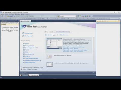 Visual Basic 2      1ère étape  de la création de son tout 1er PROJET VB