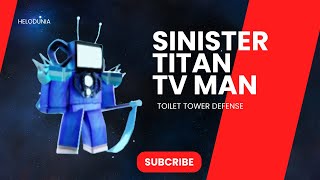 REVIEW SINISTER TITAN TV MAN TOILET TOWER DEFENSE LEVEL NIGHTMARE AUTO SKIP ROBLOX INDONESIA