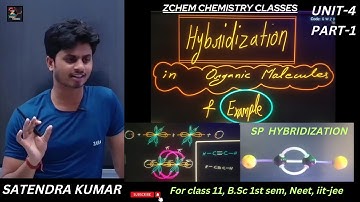 sp hybridization organic chemistry || sp hybridization of ethyne || sp hybridization examples