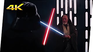 Obi-Wan vs Darth Vader | Star Wars - Una Nueva Esperanza (1977) Movie Clip 4K Ultra HD - (LATINO)