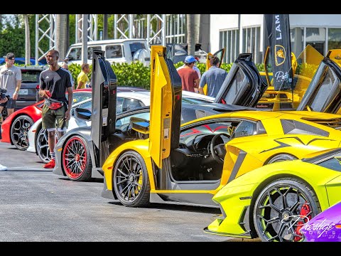 The BEST Supercar Event - Lamborghini Aventador SVJ, Ferrari 812 Superfast  - Exotics and Espresso