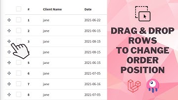 Drag and Drop Item to change its order position using Laravel and Livewire