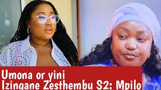 Izingane Zesthembu S2: Mpilo : Viewers criticizing Mpilo again : Umona