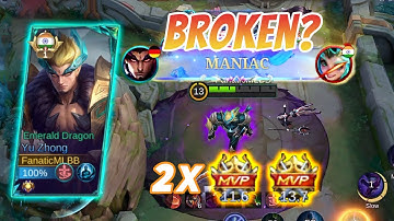YU ZHONG IS BROKEN NOW?! 😱 Double MVP Domination After Buff | YU ZHONG BEST BUILD S37 | fanaticMLBB