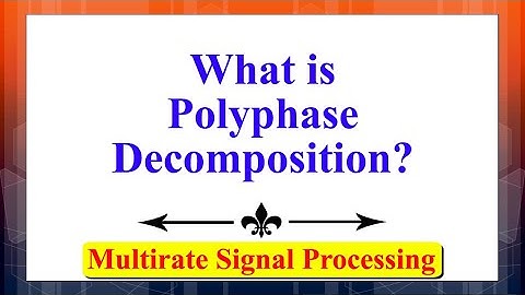 What is Polyphase Decomposition? | Multirate Signal Processing | Advanced Digital Signal Processing
