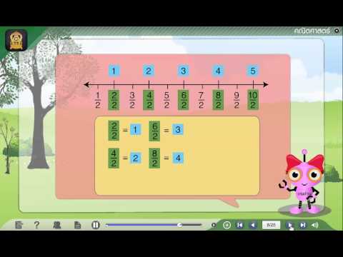 เศษส่วนที่เท่ากับจำนวนนับ คณิตศาสตร์ ป.5