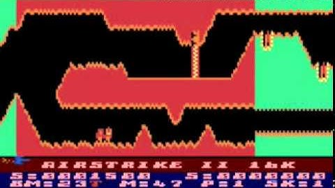 Atari 8-bit Air Strike II (16K version) (English Software Company) border trick 1