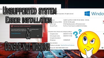 Autocad most error problem | Unsupported system, Error installation, and