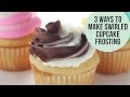 3 Ways to Make SWIRLED Cupcake Frosting