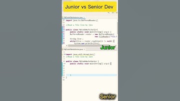 Junior vs Senior Java developer 😝🤩 #java #coding #python #coder #shorts
