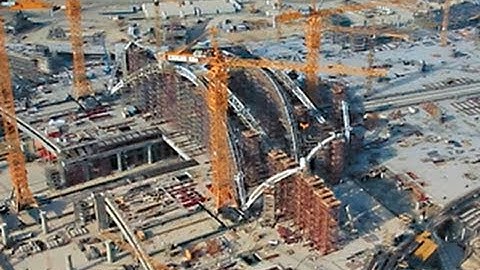 Watch the Midfield Terminal Building take shape as fantastic progress is made in June