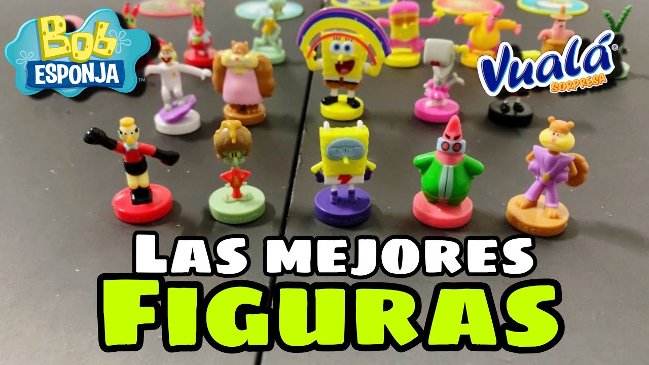 Las mejores figuras de la colección de Bob esponja de Vuala sorpresa 2024 los súper conocidos
