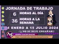 2024. JORNADA DE 6 HORAS_DÍA (36 HORAS_SEMANA) EN COLOMBIA