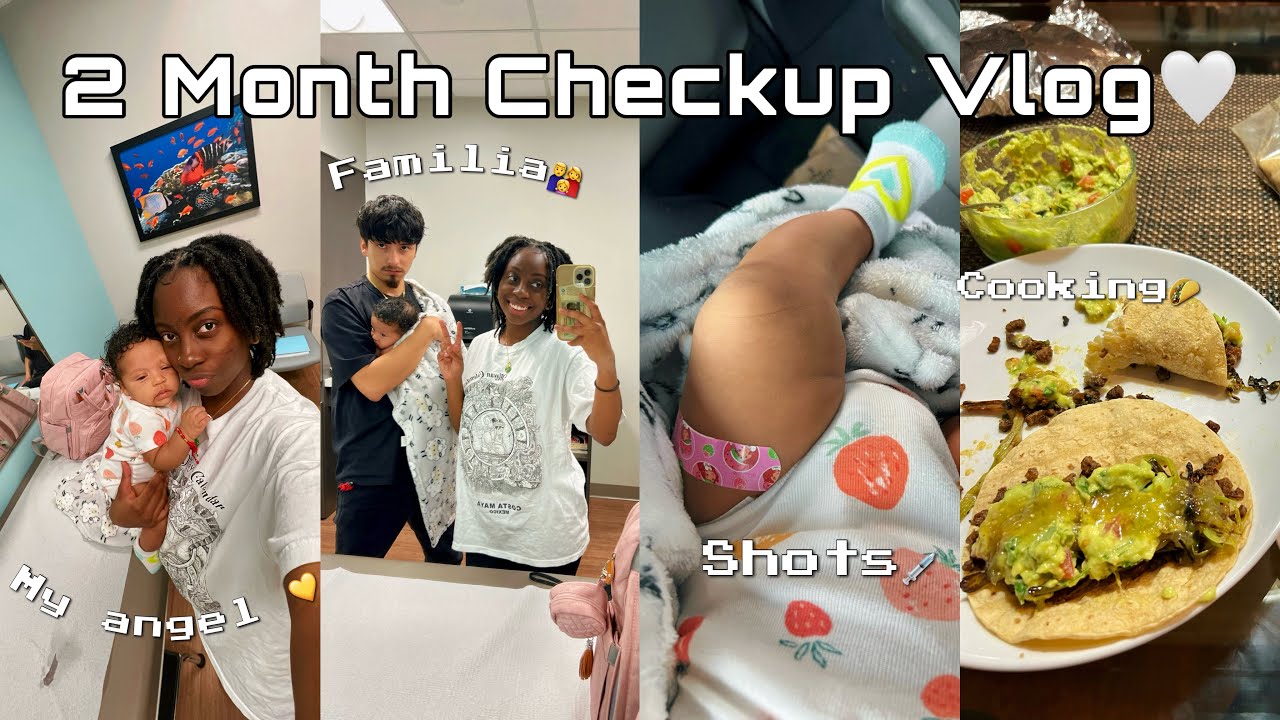 DAY IN THE LIFE: 2 MONTH CHECK UP FOR BABY GIRL🤍 +COOKING - YouTube