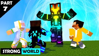 SEASON 6 PART 7 STRONG WORLD : JUST IN TIME MECHANICZ : MONSTER SCHOOL HEROBRINE BROTHERS